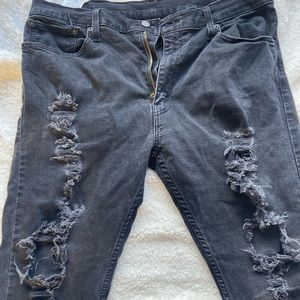 Black Mens levi jeans size 38/30